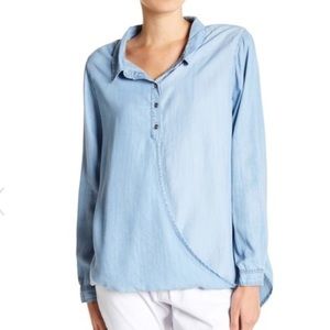 NWT ✨ Mink Pink Oversized Collared Blouse